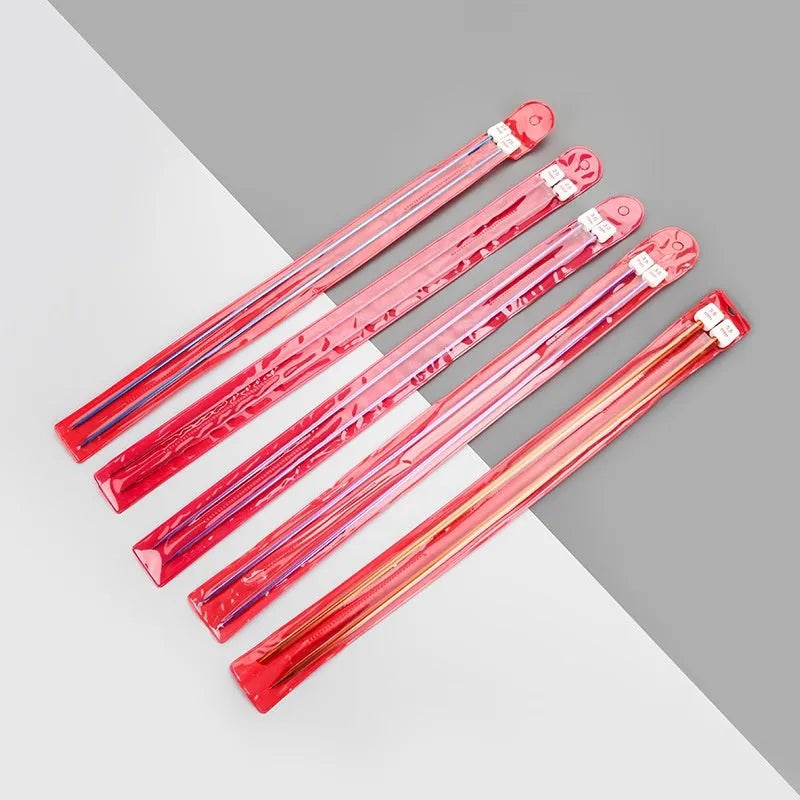 Complete crochet hook set showing 14 different sizes from 2.0mm to 10.0mm with protective caps