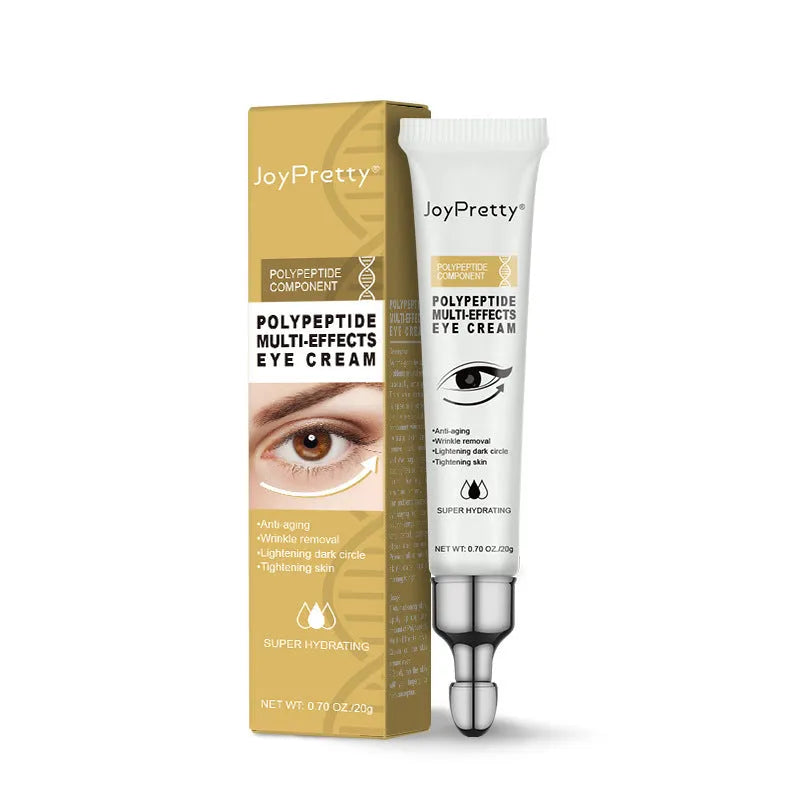 Anti dark circle peptide eye cream jar showing 20g capacity for universal skin types