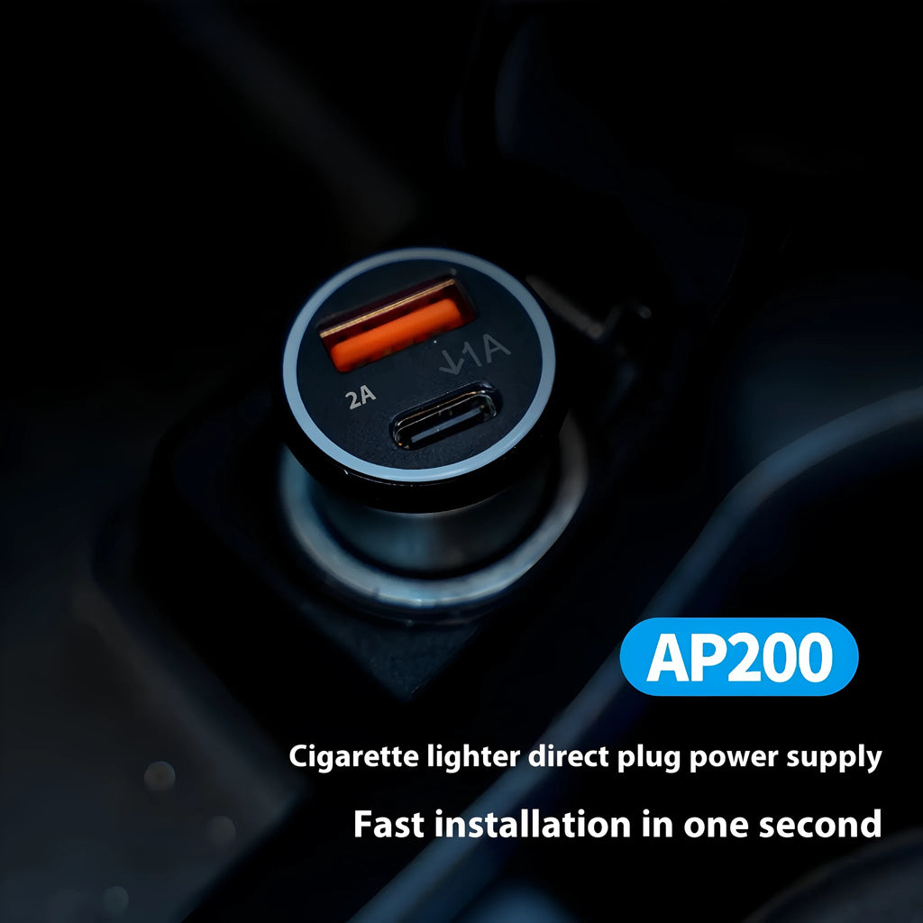 Black car charger GPS locator device for OBD-II port vehicle tracking.