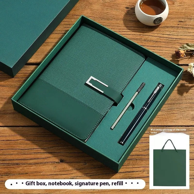 A5 soft leather notebook with PU cover and wood-free paper in choice of five colours