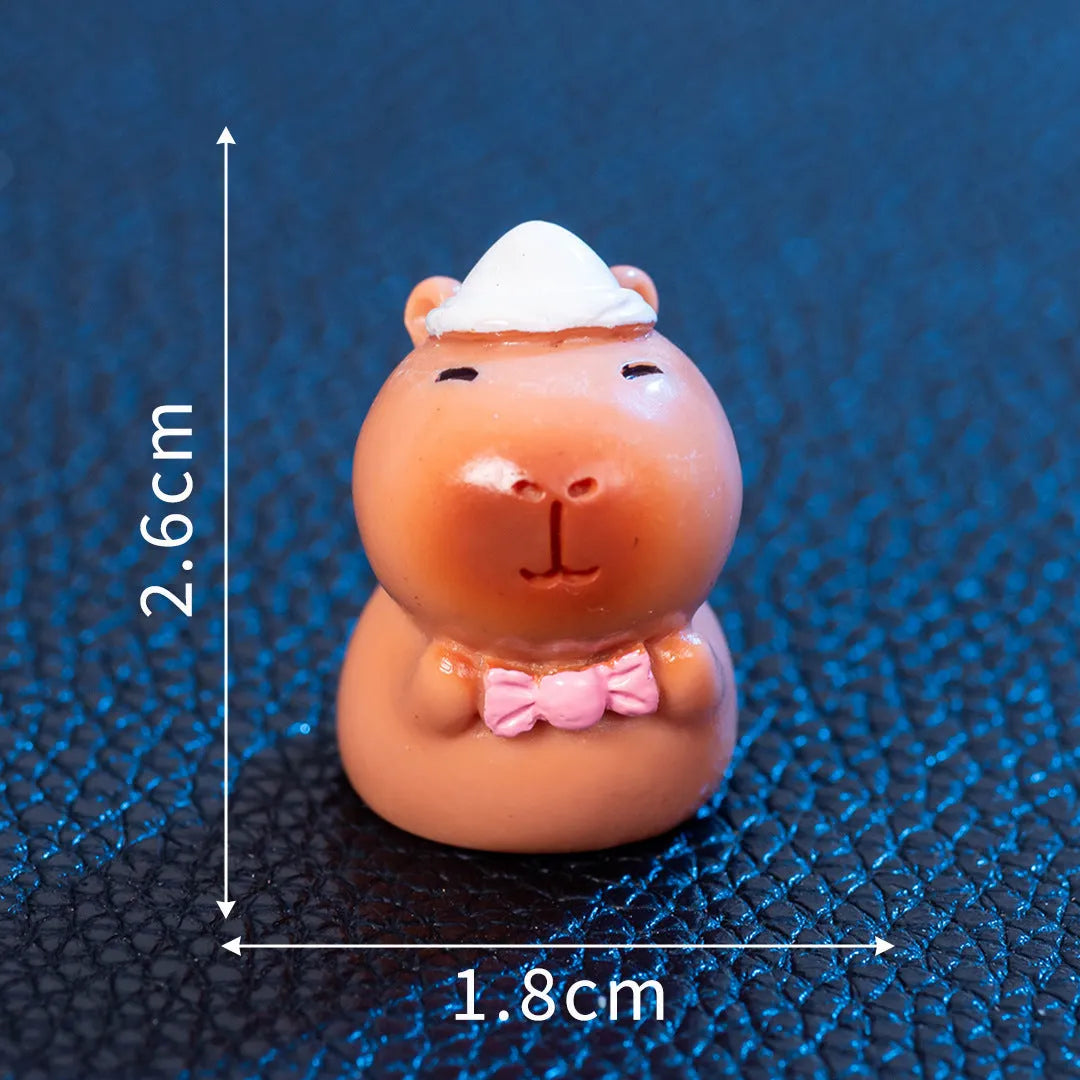 Halloween-themed capybara resin decoration showing one of eight character designs, such as pumpkin or vampire.