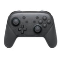 Black wireless Nintendo Switch Pro controller with analogue sticks, action buttons, and D-pad