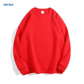 A loose round neck off shoulder pullover sweater in a solid colour, with long sleeves.