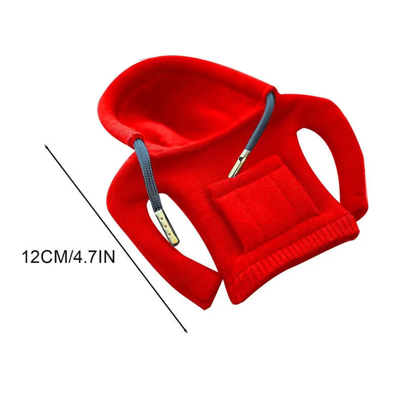 Pure cotton knitted car gear lever decoration in six colour options on manual transmission gear stick