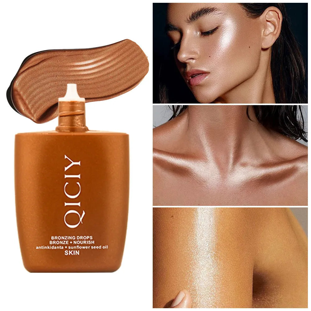 30ml contouring liquid bottle for face and body brightening with four shade options