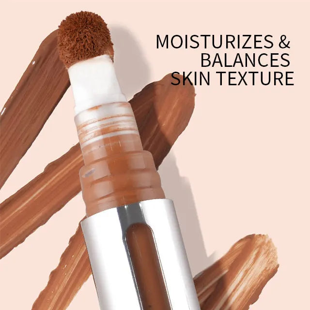 A concealer contour stick pen showing 24 different colour shades for waterproof makeup application.