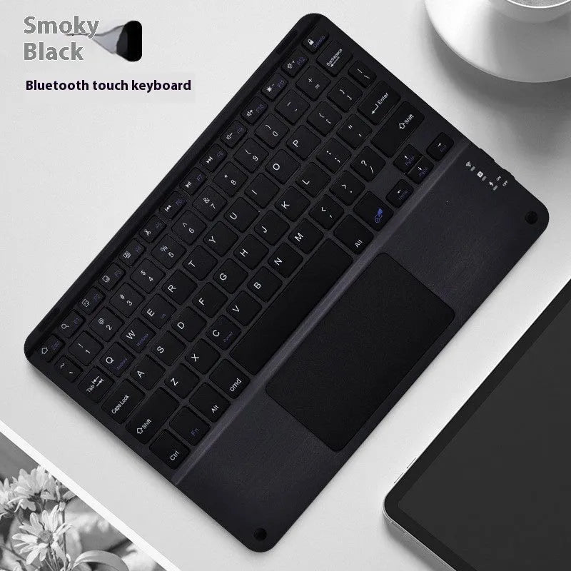 Square Hat Touch Bluetooth wireless charging keyboard with full colour backlight in multiple colour options