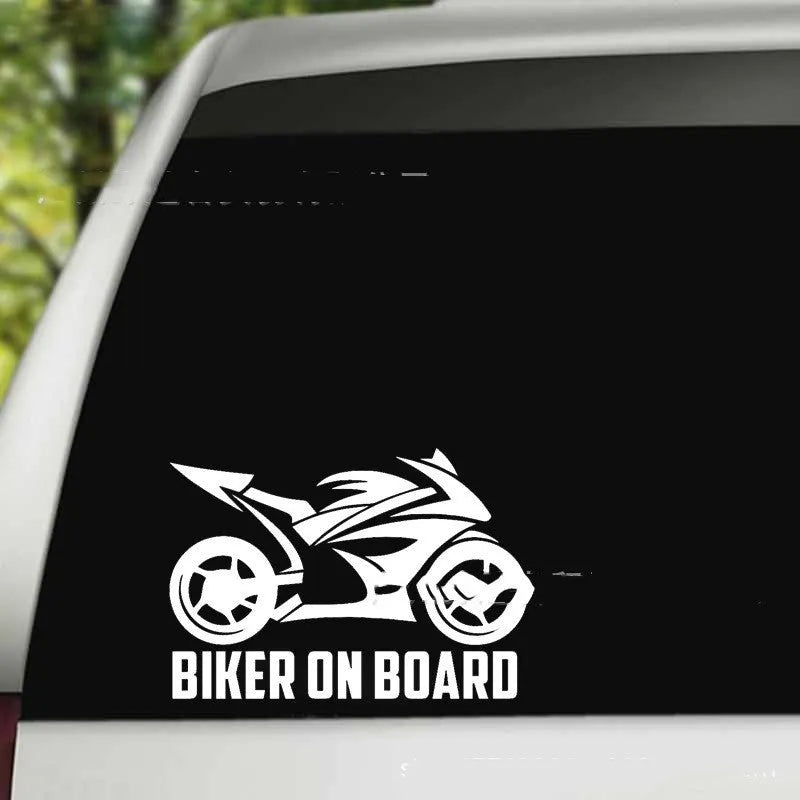 Motorcycle car reflective stickers in multiple colours with two size options on vehicle surface
