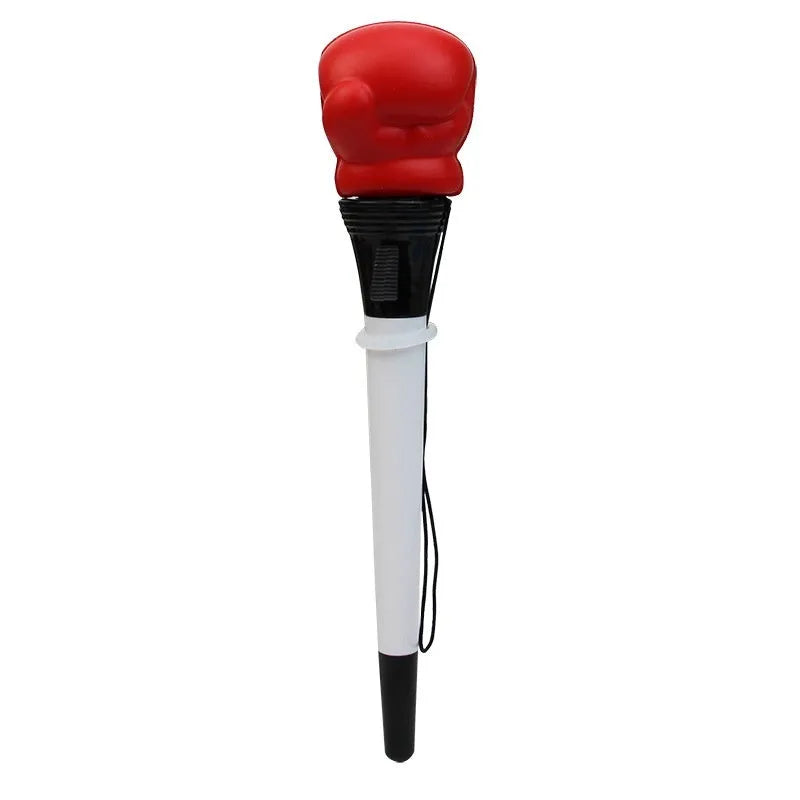 Pressure relief pen with boxing press mechanism and 0.7mm bullet tip