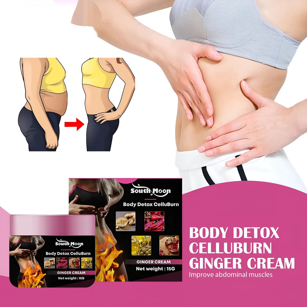 15g tube of ginger body shaping tightening cream with olive oil and hyaluronic acid