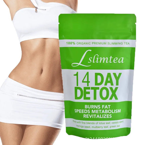 Box of 14 Days Herbal Detoxification Diet Tea containing 14 individual 3g sachets