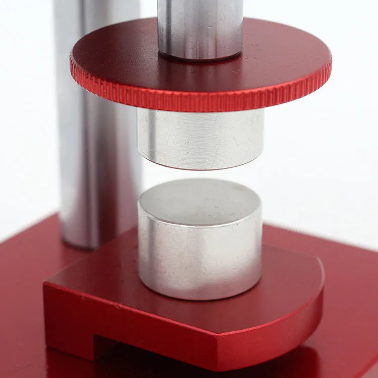 Watch back cover press tool with spiral cap presser and 20 plastic moulds for household watch repair