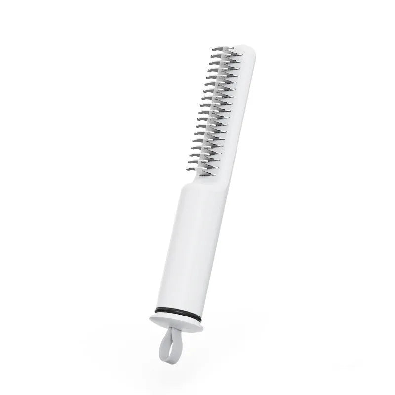 Stainless steel pet dematting comb with ergonomic handle for removing knots from dog coats
