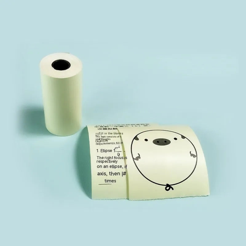 Three rolls of 57mm wide thermal paper in a box for student and cash register printers.