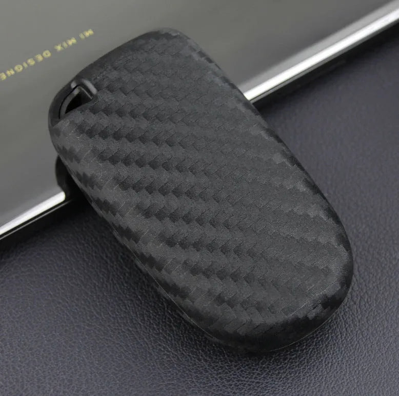 Carbon fibre pattern silicone key case for Dodge Chrysler Fiat remote keys
