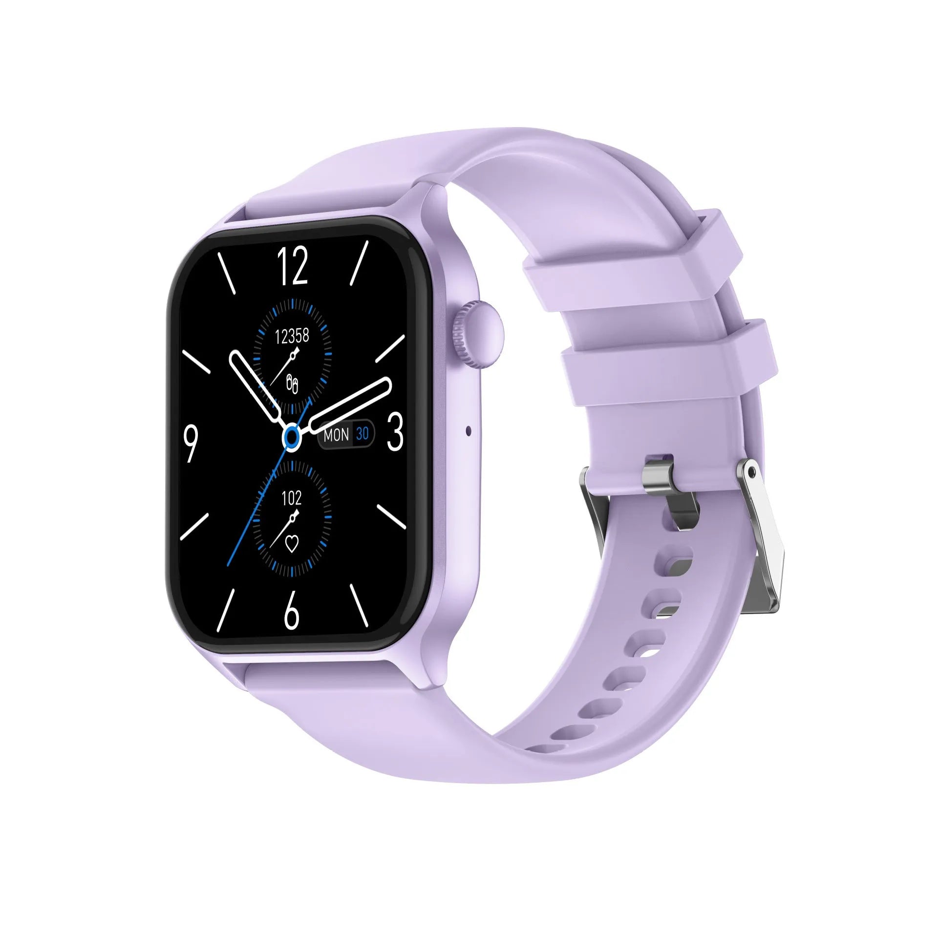 Z145 smart watch in black showing display with heart rate and blood pressure readings