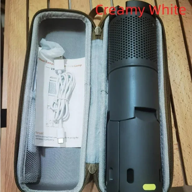 Outdoor camping portable LED light in off white colour with button switch