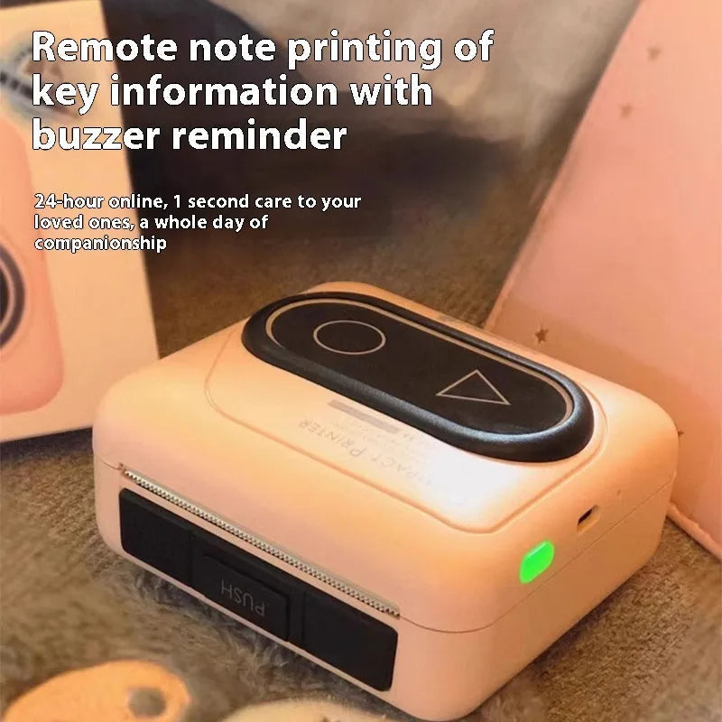 Compact Bluetooth thermal mini printer in avocado green colour for mobile phone wireless printing