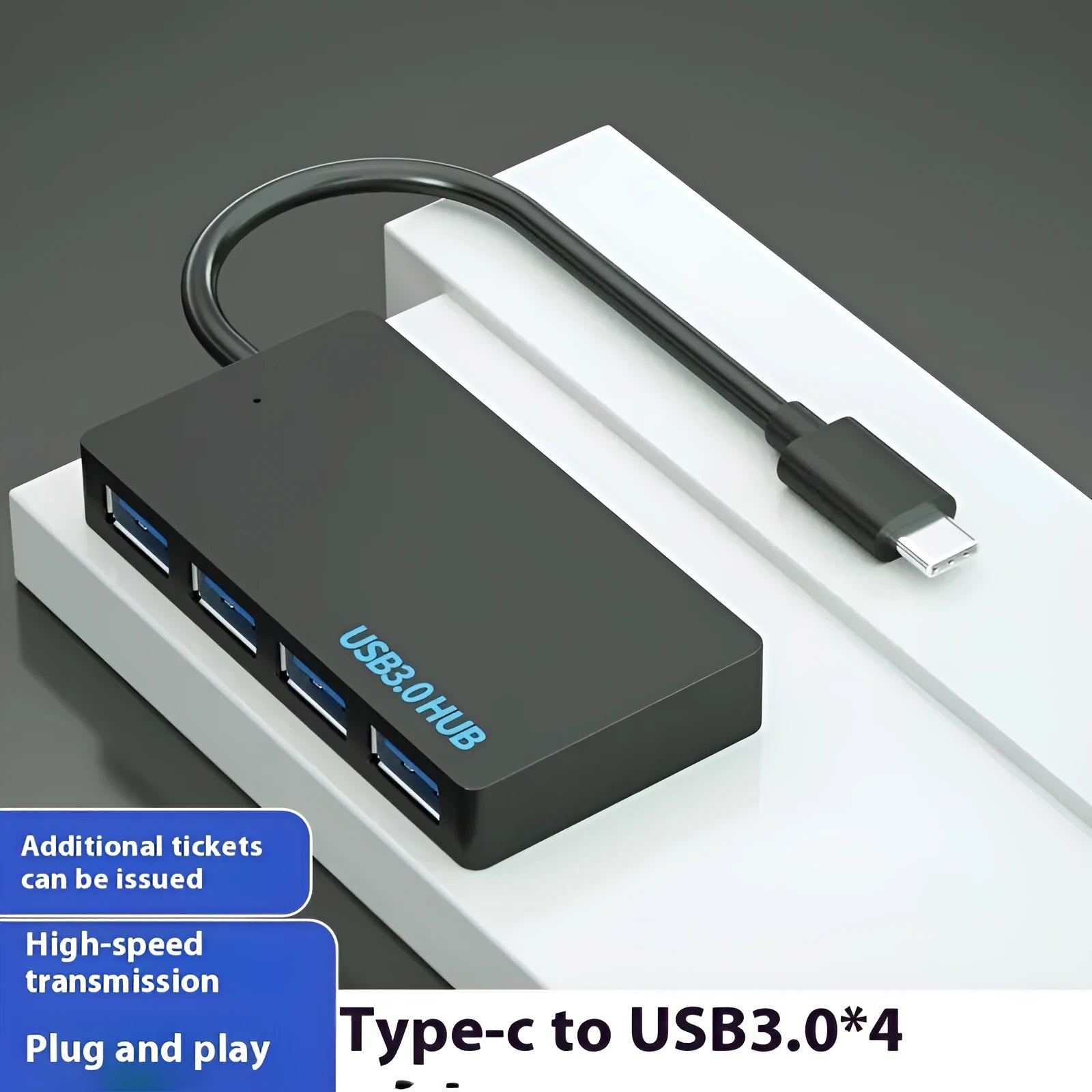 USB multi-computer extender switch with 20cm cable showing USB-A and USB-C interface options