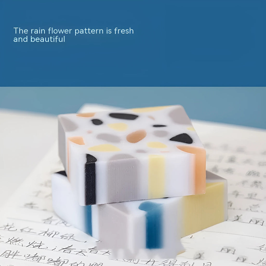Brick shape traceless rubber eraser for student pencil correction