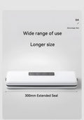 White automatic vacuum sealer with compact design for household food preservation