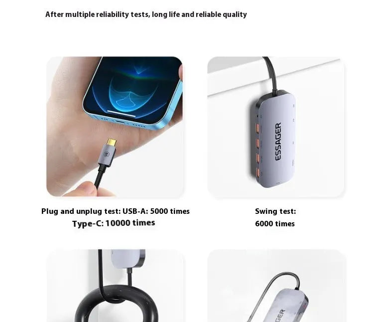 11-in-1 USB-C expansion dock with Gigabit Ethernet port and multiple connectivity interfaces