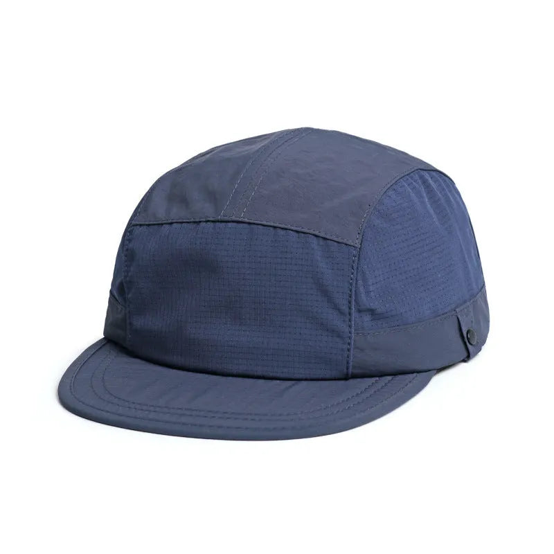 Polyester dome crown sun hat in multiple colours, sized M for 56-58cm head circumference.