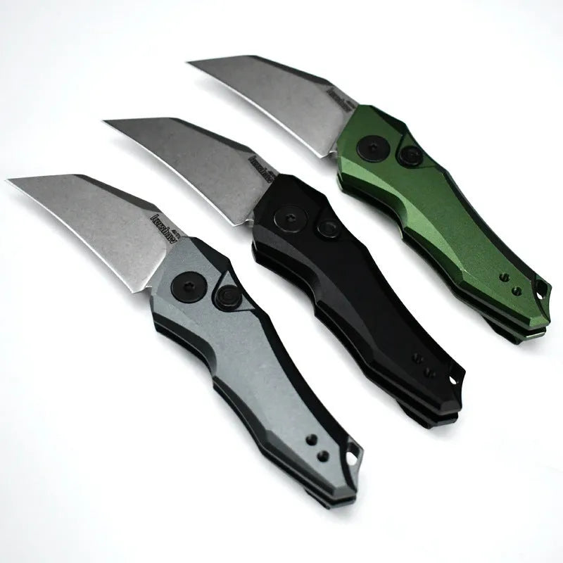 Outdoor folding pocket knife in black, grey or green with 150mm length