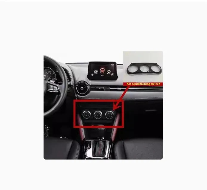 Atz modified vehicle steering wheel decorative sticker set showing aluminum alloy hollow button styles in brushed red, silver, and blue finishes