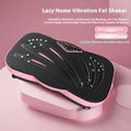 Black and pink home fitness power plate with remote control showing 150kg load capacity