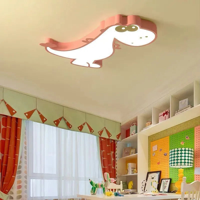 Cartoon dinosaur design ceiling light with 48cm diameter for children's bedroom