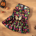 Halloween dog costume with angel wings in bright pumpkin colour option