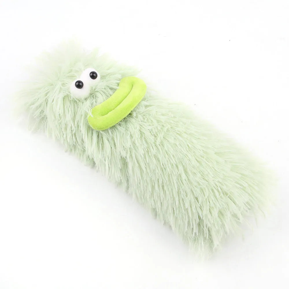 Soft plush interactive cat toy with crinkle sound and catnip filling for indoor play