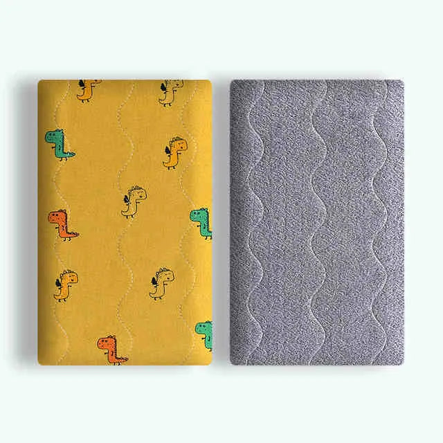 Double-sided cotton velvet pet blanket with dinosaur and cartoon bear prints in various sizes.