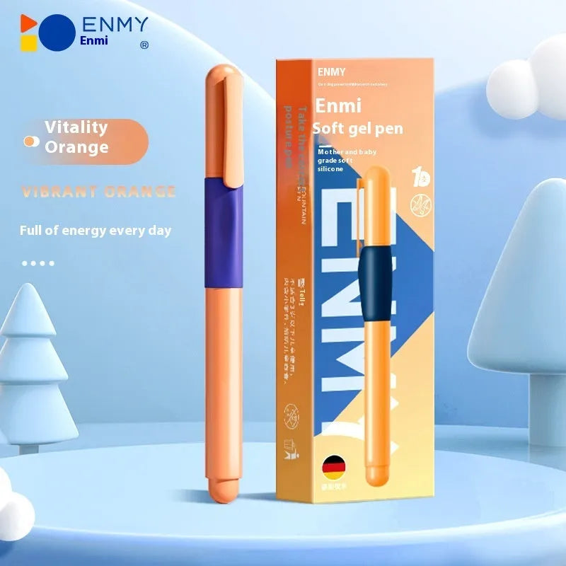 Student posture correction pen in plastic shell with ergonomic design for handwriting practice