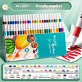 True Colour acrylic marker pen sets in multicolour box, available in packs of 12, 24, 36, 48, 60, or 80 colours for students.