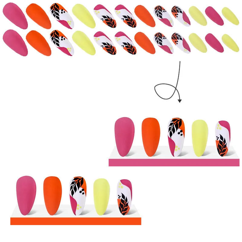 Wear Armour medium almond armour frosted nail stickers with four pattern designs in individual boxes