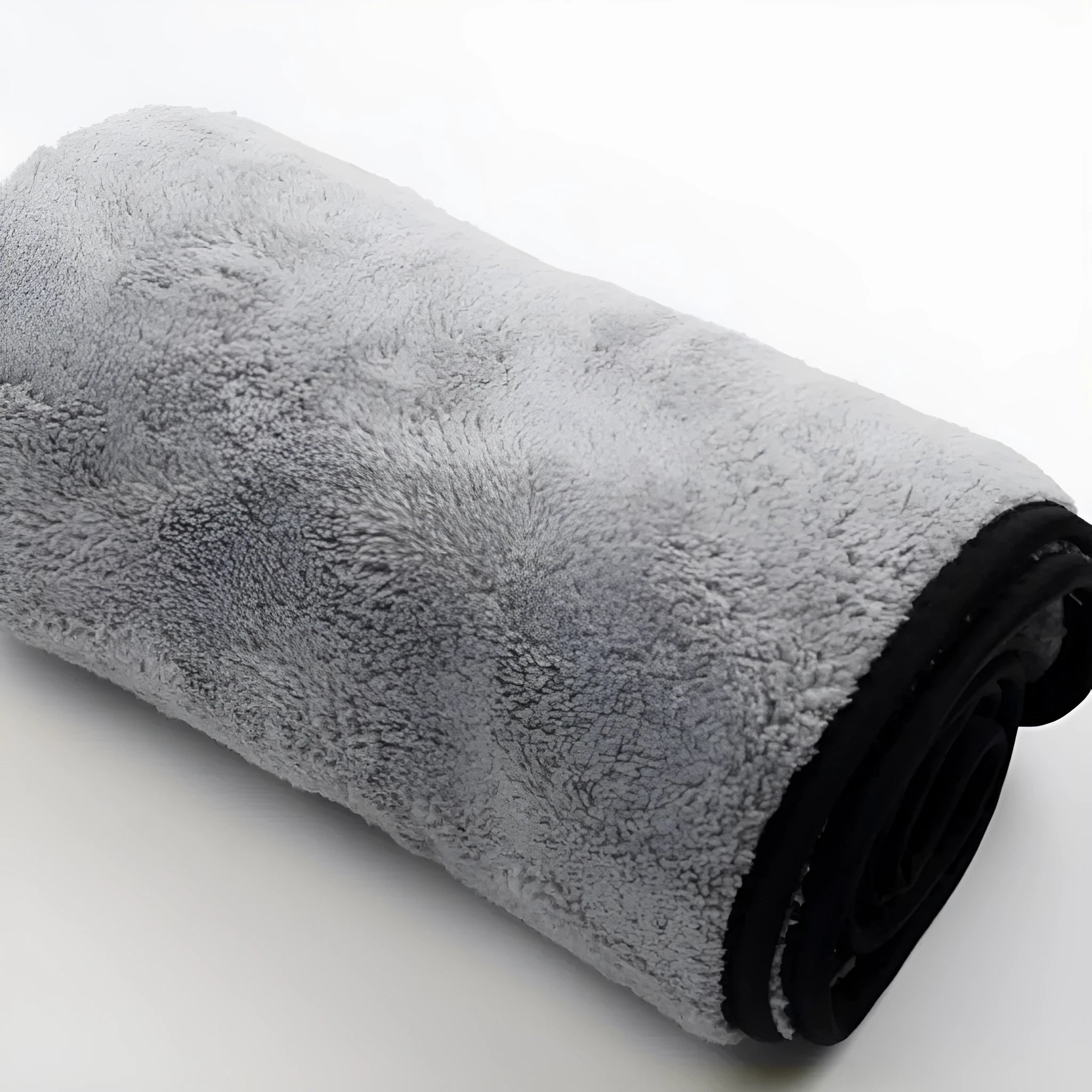 Microfiber car drying towel set showing size options: 75cm by 35cm, 60cm by 40cm, and 100cm by 40cm.