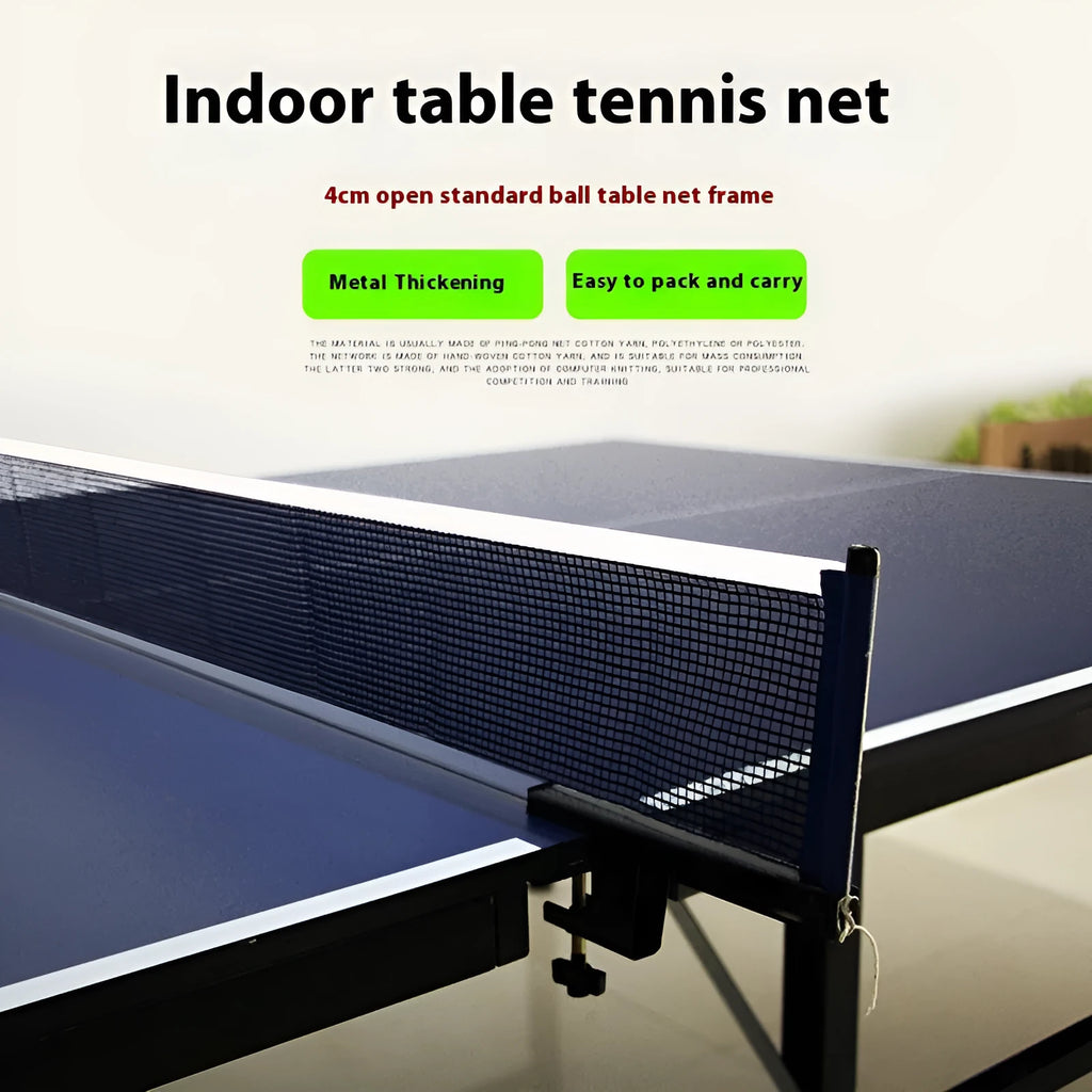 Table tennis post set with thickened large clips for indoor open grid tables