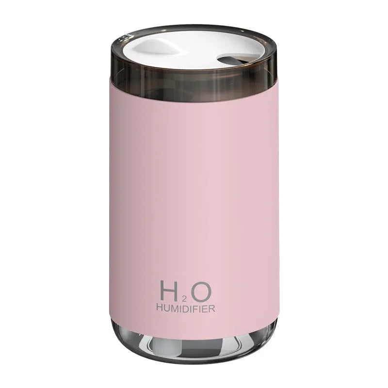 Jellyfish-shaped USB humidifier diffuser with warm night light in white pink or blue colour options