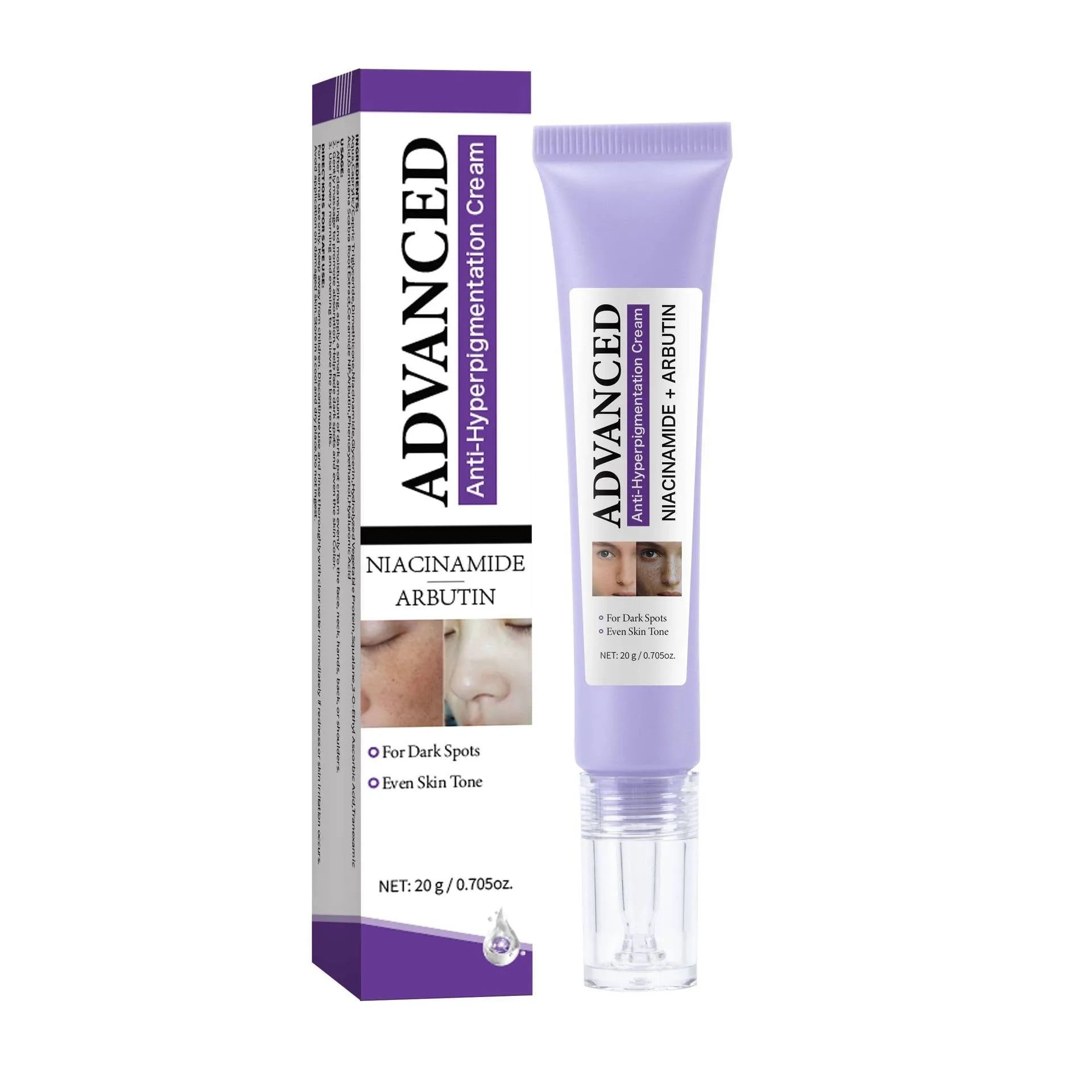 20g anti-pigmentation cream jar for women's facial skincare