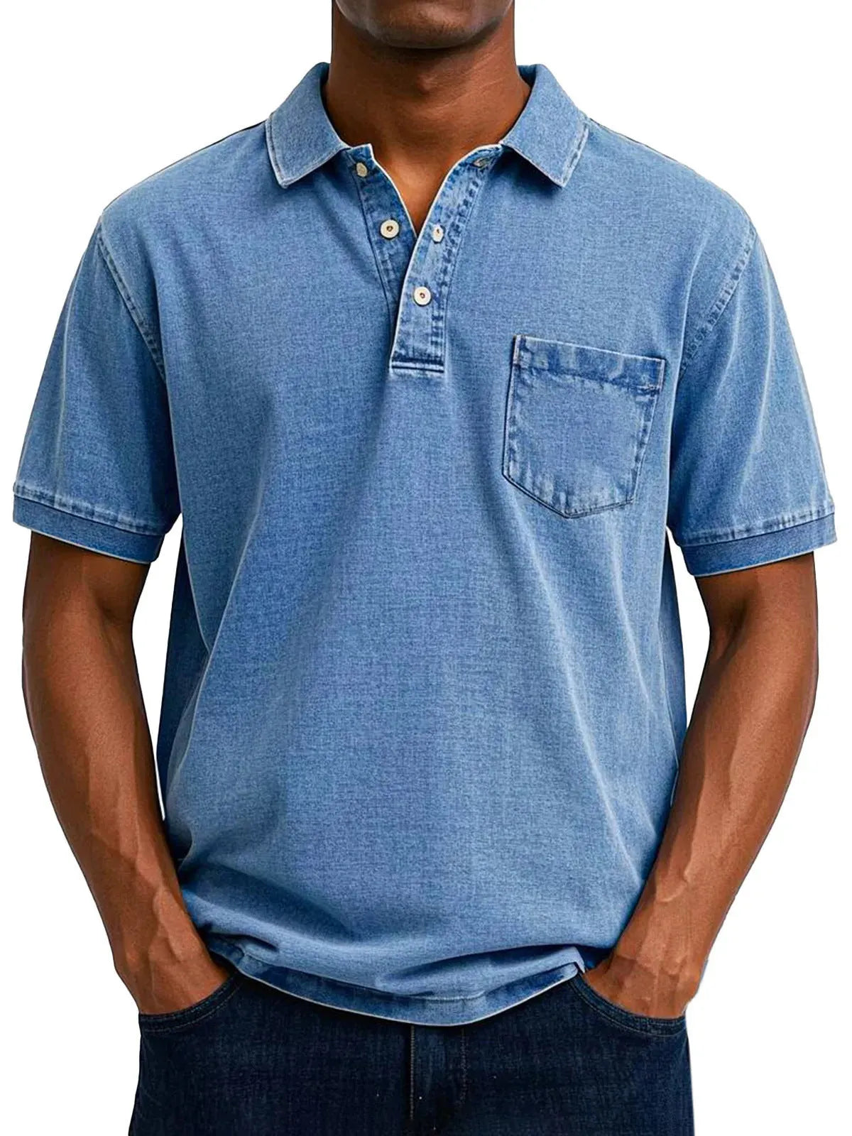 Plus size Korean style men's printed short sleeve shirt in thin polyester for summer wear