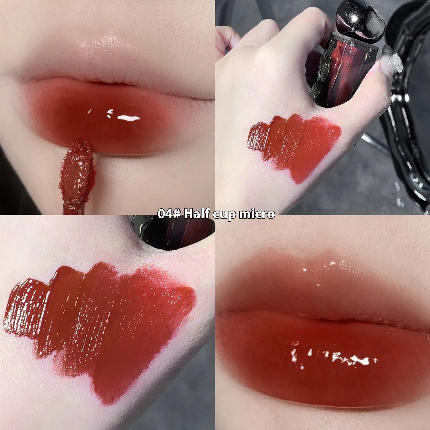 Glacier Lava Lip Lacquer in water light mirror makeup finish with seven colour options