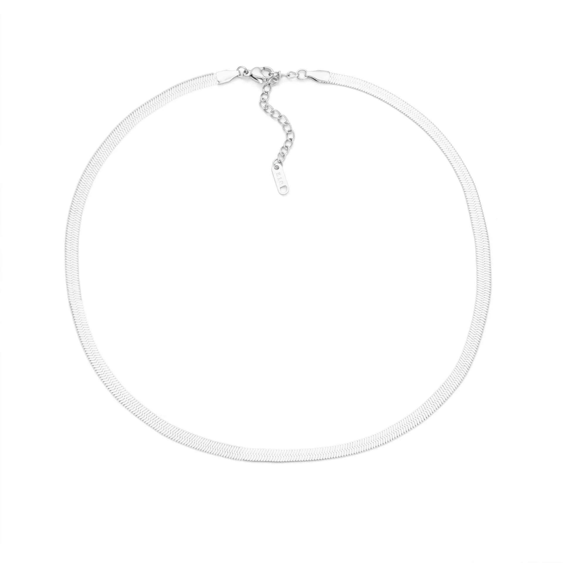 Gold titanium steel necklace with a letter A charm on a 40.5cm chain.