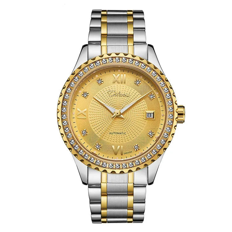 Fashionmonger automatic mechanical watch with waterproof and luminous features in business style