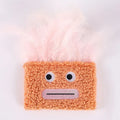 Large colourful plush cat toy with explosion head shape and big mouth design for feline play