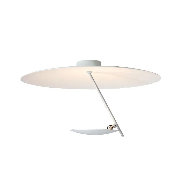 White and gold 50cm iron art chandelier ceiling lamp with warm LED light
