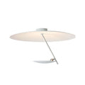 White and gold 50cm iron art chandelier ceiling lamp with warm LED light