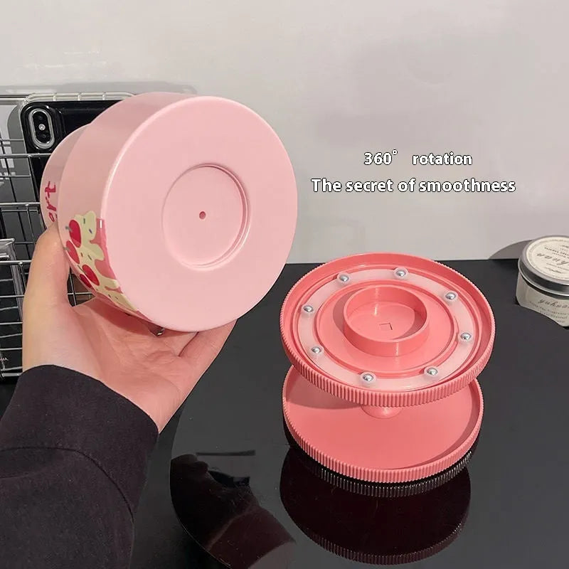 Rotating cosmetic brush storage barrel in Japanese minimalist design with 18 litre capacity