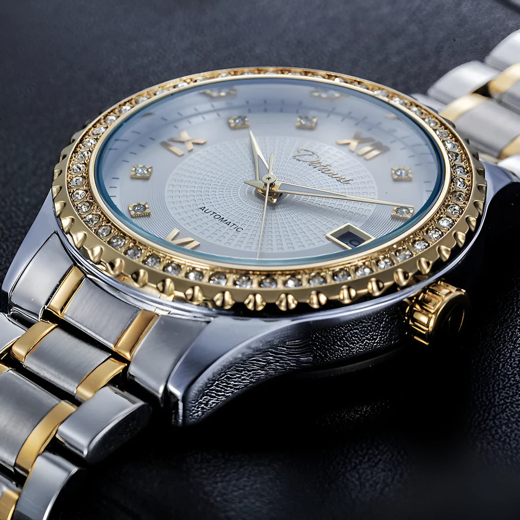 Fashionmonger automatic mechanical watch with waterproof and luminous features in business style